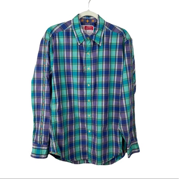 Robert Graham Vintage Freshly Laundered Long Button-Up Sleeve Dress Shirt - Picture 1 of 9